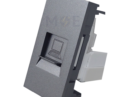 Orva Data Socket Connector RJ45 Cat6 UTP Magnesium | MS30121-270 | بريز داتا مغنيسيوم