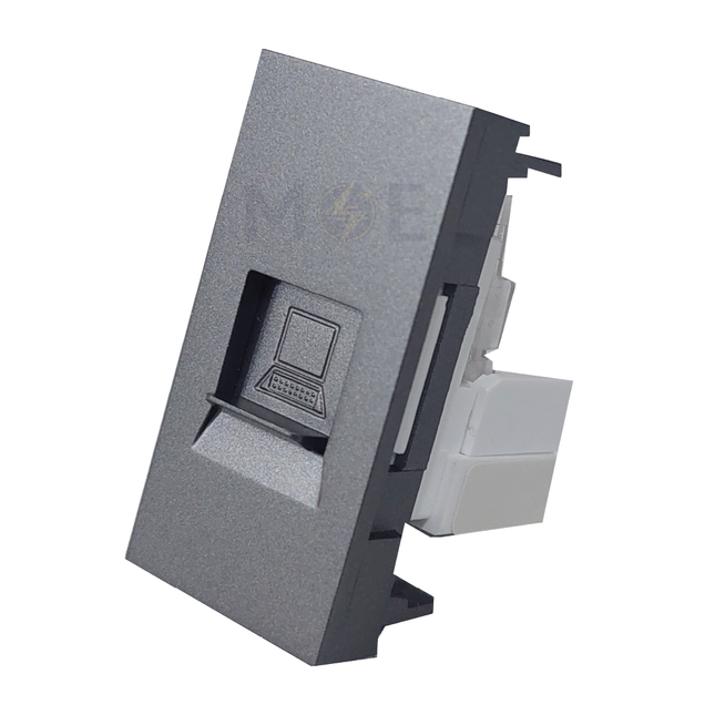 Orva Data Socket Connector RJ45 Cat6 UTP Magnesium | MS30121-270 | بريز داتا مغنيسيوم