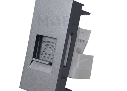 Orva RJ11 Phone jack 6/4 Magnesium 1module | MS30115-270 | بريز تلفون باناسونيك مغنيسيوم