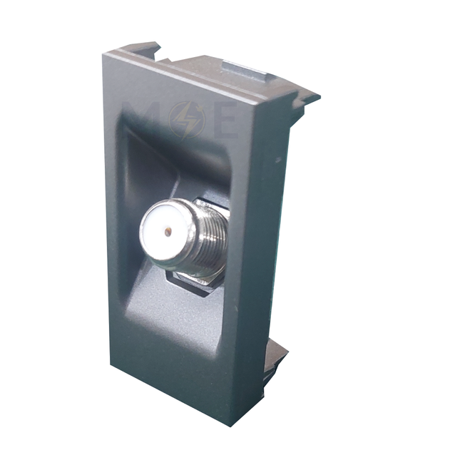 Orva Tv/ Sat Female Socket F-Type 1module | MS30129-270 | بريز تلفزيون و ستلايت انتاية مغنيسيوم