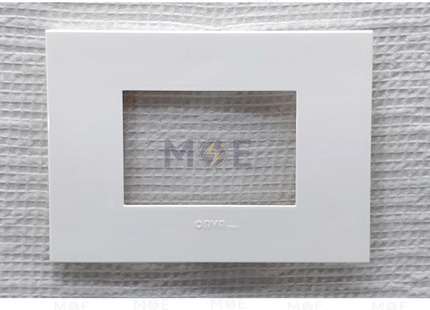 Orva Cover Plate White 3module | MS30000 | بلاك بلاستيك ابيض