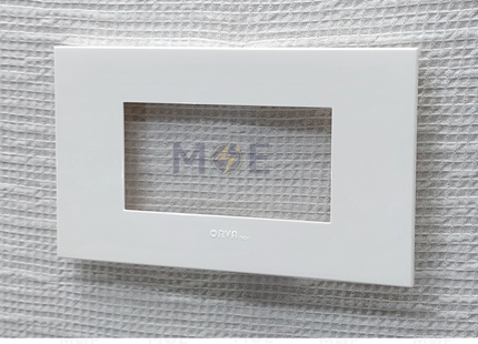 Orva Cover Plate White 4module | MS40000 | بلاك بلاستيك ابيض