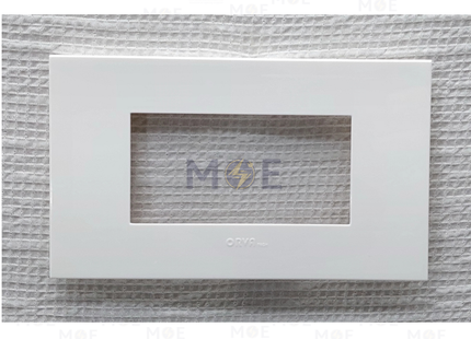 Orva Cover Plate White 4module | MS40000 | بلاك بلاستيك ابيض