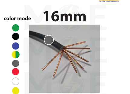 Liban Cables Single Core Stranded 16mm Gray | NYA | شريط مفرد قاسي رمادي