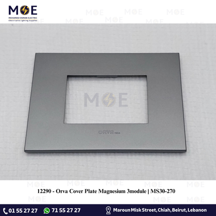 Orva Cover Plate Magnesium 3module | MS30-270