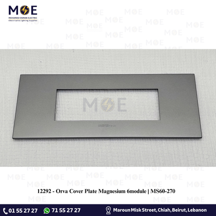 Orva Cover Plate Magnesium 6module | MS60-270