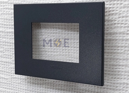 Orva Cover Plate Black 3module | MS30-290 | بلاك بلاستيك اسود