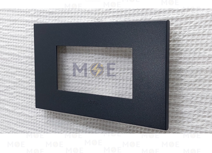 Orva Cover Plate Black 4module | MS40-290 | بلاك بلاستيك اسود