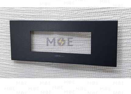 Orva Cover Plate Black 6module | MS60-290 | بلاك بلاستيك اسود