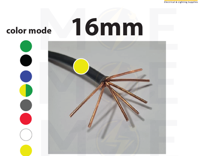 Liban Cables Single Core Stranded 16mm Yellow | NYA | شريط مفرد قاسي اصفر