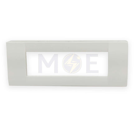 Glamour Plastic Cover Plate Ivory 6module | SA1006-Ivory