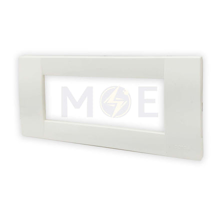 Glamour Plastic Cover Plate Ivory 6module | SA1006-Ivory