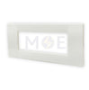 Glamour Plastic Cover Plate Ivory 6module | SA1006-Ivory