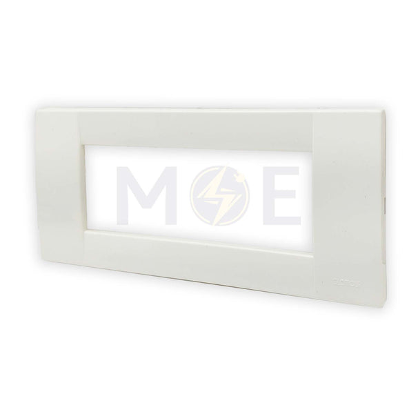 Glamour Plastic Cover Plate Ivory 6module | SA1006-Ivory