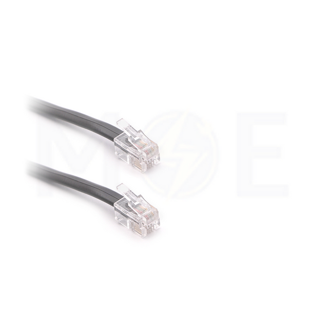 Telephone Handset Cord RJ9 to RJ9 Gray 4P4C 5mt
