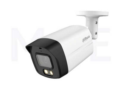 DAHUA Camera HDCVI Bullet Full-color Starlight with LED 5MP 3.6mm  DH-HAC-HFW1509TLMP-LED كاميرا بوليت ثابتة ملونة مع ضوء