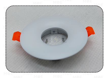 OB Downlight / Spotlight MR16 Frame White Recessed Fix Circular 10cm (6.5cm) | HZ-002 | سبوت فارغ مدور مخفي ابيض ثابت