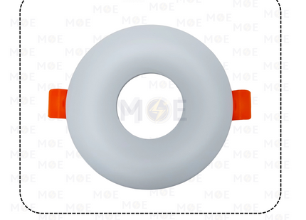 OB Downlight / Spotlight MR16 Frame White Recessed Fix Circular 10cm (6.5cm) | HZ-002 | سبوت فارغ مدور مخفي ابيض ثابت