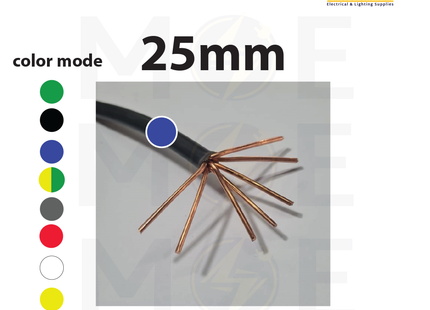 Liban Cables Single Core Stranded 25mm Blue | NYA | شريط مفرد قاسي ازرق