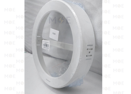 Megaman Round Frame For Recessed Downlight / Panel Light White For MQTL1119Y24W 22cm | كادر مدور ظاهر للسبوت المخفي ابيض