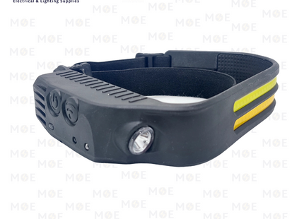 Multi Function USB Rechargeable LED Induction Headlamp XPE+COB 6 Modes | W689-2 | انتريك راس ليد تشريج مع سنسور