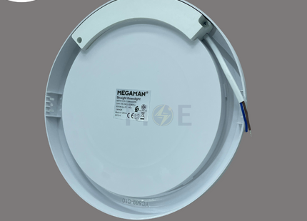 MEGAMAN Led Downlight/ Panel Light White Ceiling Surface Mounted Circular Daylight 6500K 30W 25cm | MXTL1033-Y/30W.D DL | سبوت ليد مدور ظاهر ابيض دايلايت