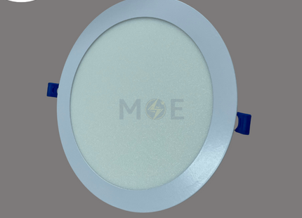 MEGAMAN LED Downlight/ Panel Light White Ceiling Flush Mounted Circular WarmWhite 3000K 1350Lm 20.5cm 18W | MQTL1040Y18W | سبوت ليد مدور مخفي ابيض ورم وايت