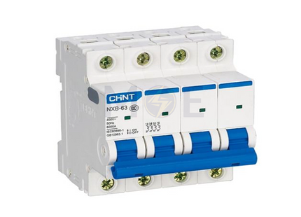 Chint MCB C (NB1 / NXB-63) 6kA 4P 20A | 814249 دجنتور ثلاثة فاز مع نتر