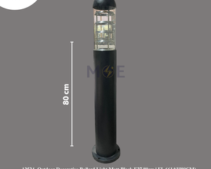 Outdoor Decorative Bollard Light Matt Black E27 80cm | FL 6614(H80CM) | غلوب تصوينة اسود ناشف