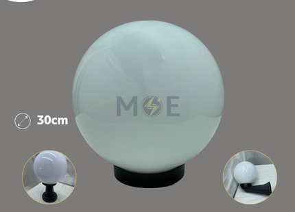 ORIENT Post Top Sphere Light Milky E27 30cm | NF 1801/30cm | بول حليبي