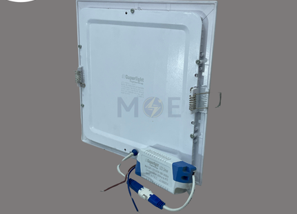 Cuperlight LED Downlight/ Panel Light White Ceiling Flush Mounted Square Daylight 6500K 2200Lm 20.5cm 22W | KG-814-22W-WH-DL | سبوت ليد مربع مخفي ابيض دايلايت