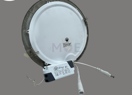 Goldenlight LED Downlight/ Panel Light Chrome Ceiling Flush Mounted Circular Warmwhite 3000K 2200Lm 20.5cm 22W | KG-812 | سبوت ليد مدور مخفي كروم ورم وايت