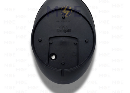 Fumagalli Outdoor Wall Light Oval Bulkhead Lamp Surface Light MADDI WaterProof Black Opal E27 23cm | LV3.000.000.AYE27 | ابليك حائط فارغ بيضاوي اسود مغشى