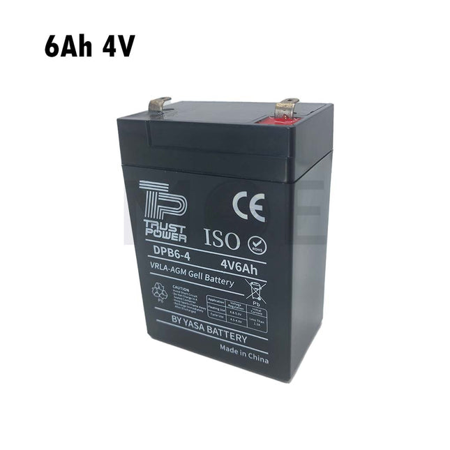 Trust Power Sealed Lead Acid Rechargeable Battery (SLA/VRLA) 6Ah 4V | DPB6-4