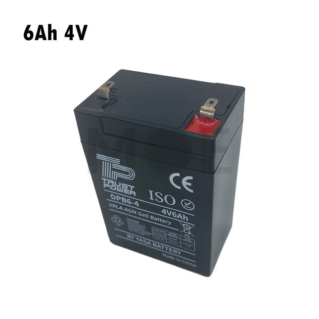 Trust Power Sealed Lead Acid Rechargeable Battery (SLA/VRLA) 6Ah 4V | DPB6-4