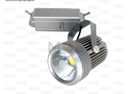 Cuperlight LED COB Track Light Head Spot Silver Daylight 50W | RB-TL50W | سبوت ليد سكة فضي دايلايت