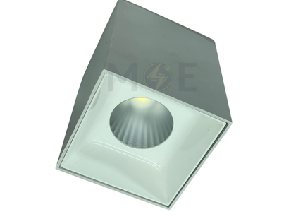 Cuperlight LED Downlight Surface Cube Square Spot Matt White Daylight 6000K 1200Lm 9x7cm 12W | ZR-C3008 | سبوت ليد ظاهر مربع ثابت ابيض دايلايت