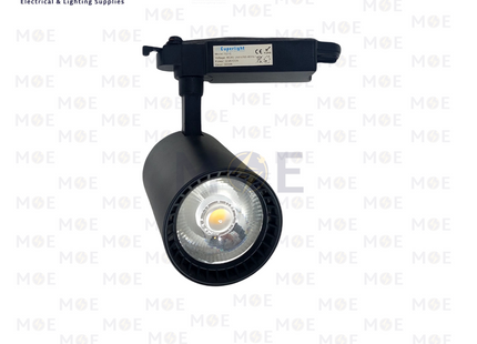 Cuperlight LED COB Track Light Head Spot Black Warmwhite 30W | 521C | سبوت ليد سكة اسود ورم وايت