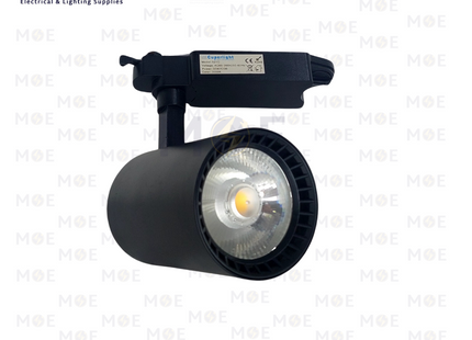 Cuperlight LED COB Track Light Head Spot Black Warmwhite 30W | 521C | سبوت ليد سكة اسود ورم وايت