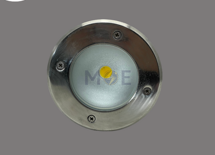 Cuperlight IP65 COB LED Ground SpotLight Chrome Flush Circular Spot Warmwhite 3000K 7cm 7W | KG-UG-7x1W | سبوت ارض ليد مدور مخفي كروم ورم وايت