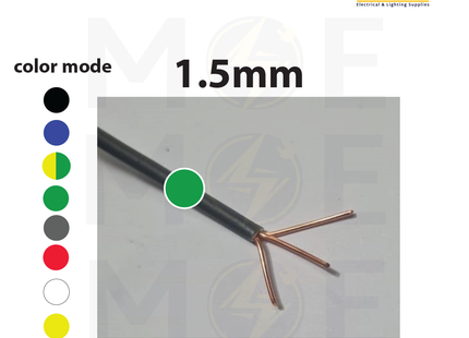 Liban Cables Single Core Stranded 3/029 (1.5mm) Green | NYA | شريط مفرد قاسي اخضر