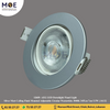 AEG LED Downlight/ Panel Light Silver Matt Ceiling Flush Mounted Adjustable Circular Warmwhite 3000K 345Lm 7cm 5.5W | 16132