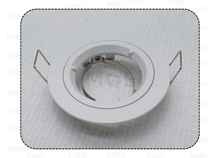 Downlight / Spotlight MR16 Frame White Recessed Fix Circular 7cm | KG-179 | سبوت فارغ مدور مخفي ابيض ثابت مع سيغمون