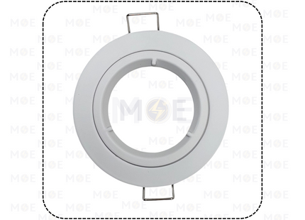 Downlight / Spotlight MR16 Frame White Recessed Fix Circular 7cm | KG-179 | سبوت فارغ مدور مخفي ابيض ثابت مع سيغمون