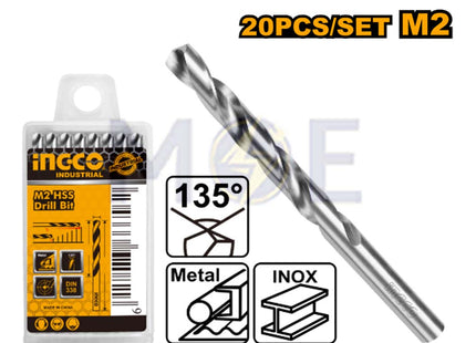 INGCO HSS Metal Drill Bit 10301 3mm (TL:61mm , WL:33mm) | DBT1110301