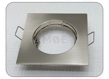 Downlight / Spotlight MR16 Frame Chrome Recessed Square 103-SN(01) 6cm | KG-103 | سبوت فارغ مربع مخفي كروم ثابت