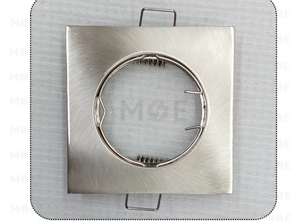 Downlight / Spotlight MR16 Frame Chrome Recessed Square 103-SN(01) 6cm | KG-103 | سبوت فارغ مربع مخفي كروم ثابت