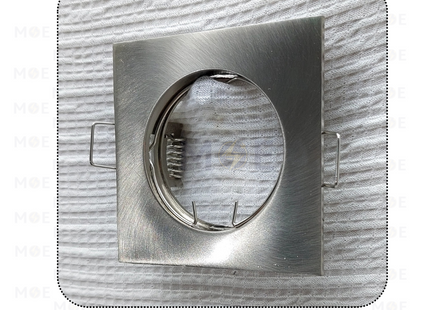 Downlight / Spotlight MR16 Frame Chrome Recessed Square 103-SN(01) 6cm | KG-103 | سبوت فارغ مربع مخفي كروم ثابت