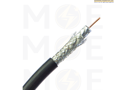 ARKONZ coaxial cable RG6U Black 96 Hair R30yd | كابل كوكسيالشعرة اسود