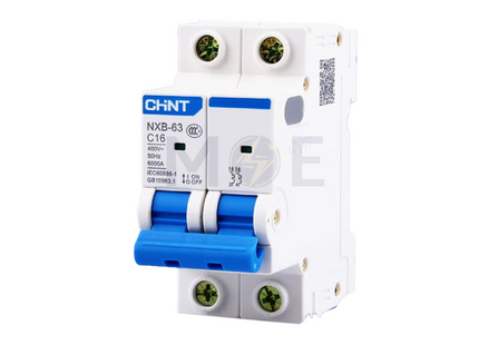 Chint MCB C (NXB-63) 6kA 2P 16A | 814092 دجنتور مجوز